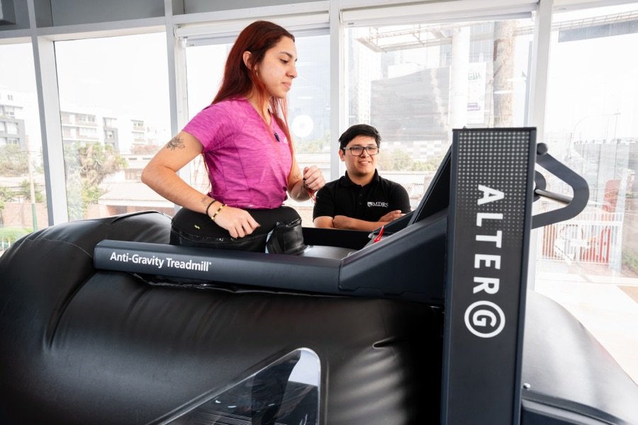 Cinta antigravitatoria AlterG para rehabilitación
